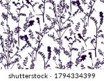 floral seamless pattern with... | Shutterstock .eps vector #1794334399