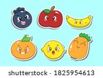 collection of fruit... | Shutterstock .eps vector #1825954613