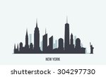 New York Skyline Silhouette