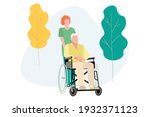 elderly people and pensioners... | Shutterstock .eps vector #1932371123