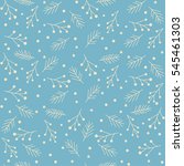 seamless winter pattern with... | Shutterstock .eps vector #545461303