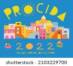procida italian capital of... | Shutterstock .eps vector #2103229700