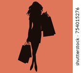 Shopping Woman Silhouette Free Stock Photo - Public Domain Pictures