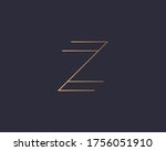 letter z logo monogram  minimal ... | Shutterstock .eps vector #1756051910