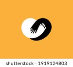 abstract heart from human hands ... | Shutterstock .eps vector #1919124803