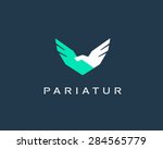 abstract handshake  wings... | Shutterstock .eps vector #284565779
