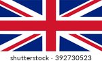flag on united kingdom | Shutterstock .eps vector #392730523