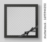 black memorial square frame... | Shutterstock .eps vector #1695944353