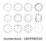 mechanical clock face dials... | Shutterstock .eps vector #1809980530