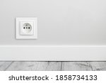 Electrical socket isolated on...