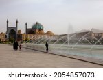 Small photo of ISFAHAN, IRAN - MAY 12, 2018:Shah (Imam) Mosque (Jameh Abbasi Mosque), Imam mosque in Naghsh-i Jahan Square