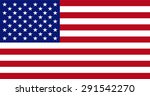 vector image of american flag | Shutterstock .eps vector #291542270