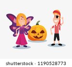 halloween people customes | Shutterstock .eps vector #1190528773