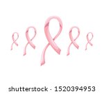 breast cancer ribbons on white... | Shutterstock .eps vector #1520394953