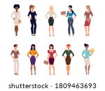 set of women in businesswomen... | Shutterstock .eps vector #1809463693