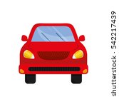 isolated car vehicle icon... | Shutterstock .eps vector #542217439