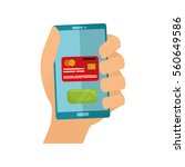 credit card payment icon vector ... | Shutterstock .eps vector #560649586