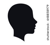 human head icon | Shutterstock .eps vector #648858979