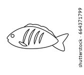 fish sea food | Shutterstock .eps vector #664371799