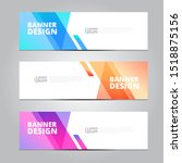 abstract banner design template ... | Shutterstock .eps vector #1518875156