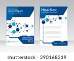 vector design for cover report... | Shutterstock .eps vector #290168219