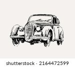 Vintage Car Illustration In...