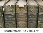 Old Books On Shelf. French...