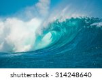 Breaking Wave In Mauritius