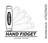 vector illustration hand fidget ... | Shutterstock .eps vector #670235653