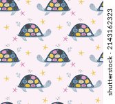  seamless pattern with cute... | Shutterstock .eps vector #2143162323