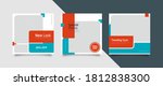 3 editable square banner layout ... | Shutterstock .eps vector #1812838300