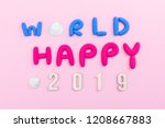 happy new year 2019 | Shutterstock . vector #1208667883