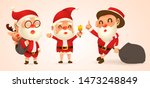 set of cartoon christmas... | Shutterstock .eps vector #1473248849