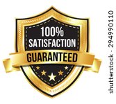 gold 100  satisfaction... | Shutterstock .eps vector #294990110