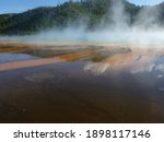 Steam rising from the blue waters of the spring image - Free stock ...