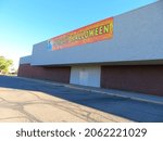 Small photo of Spirit Halloween Seasonal Store in the former AtHome\Dillard's\Joslins - Spirit Halloween sign on former dillards entry[Greeley Mall] (Greeley, Colorado, USA) - 10\09\2021