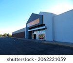 Small photo of Spirit Halloween Seasonal Store in the former AtHome\Dillard's\Joslins - Main entry with the building to the right [Greeley Mall] (Greeley, Colorado, USA) - 10\09\2021