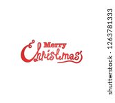 merry christmas text... | Shutterstock . vector #1263781333