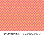 70s retro pink wavy pattern  | Shutterstock .eps vector #1984023470