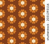 70's retro seamless pattern.... | Shutterstock .eps vector #2031393116