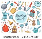 Kitchen Tools Vector Icons Set. ...