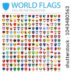 all world flags set   new... | Shutterstock .eps vector #1043480563