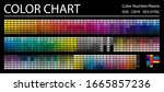 color chart. print test page.... | Shutterstock .eps vector #1665857236