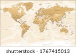 world map vintage political  ... | Shutterstock .eps vector #1767415013