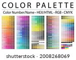 color palette. print test page. ... | Shutterstock .eps vector #2008268069