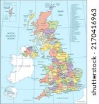 map of united kingdom   highly... | Shutterstock .eps vector #2170416963