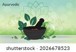 ayurvedic medicine and herbal... | Shutterstock .eps vector #2026678523