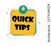 quick tips  helpful tricks... | Shutterstock .eps vector #2173149329