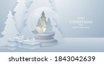 merry christmas and happy new... | Shutterstock .eps vector #1843042639