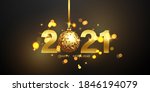 happy new year 2021 background. ... | Shutterstock . vector #1846194079